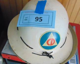 Lot 95 Civil Defense helmet.