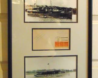 Lot 108 framed photos of MSS Potomac and MSS Sequoia