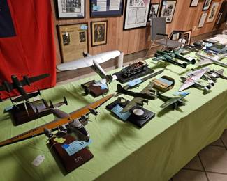 WW II airplane and other models.