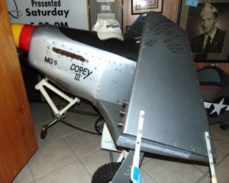 P-51 pedal car, signed by 5 Tuskegee Airmen.