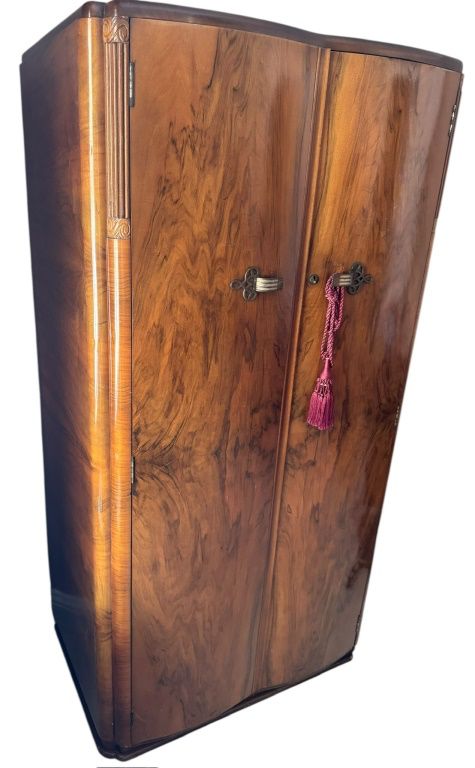 Art Deco Walnut Veneer Wardrobe