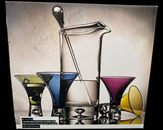 Artland Blown Glass Martini Set