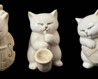 Fitz Floyd Cool Cat Band Figurines