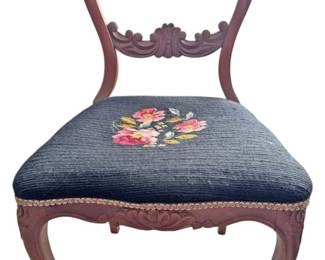 Antique Victorian SabreLeg Chair
