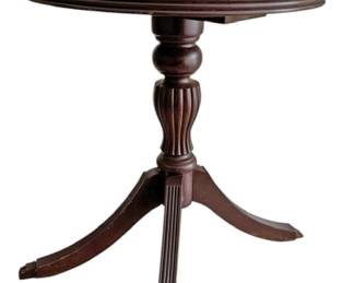 Elegant Round Pedestal Side Table