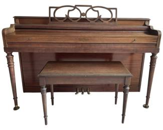 Cable Nelson Upright Piano and Bench