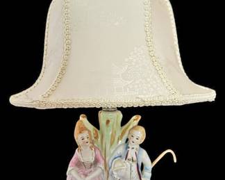 Victorian Colonial Figurine Table Lamp