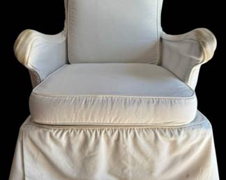Vintage Rocking Chair White Slip Cover
