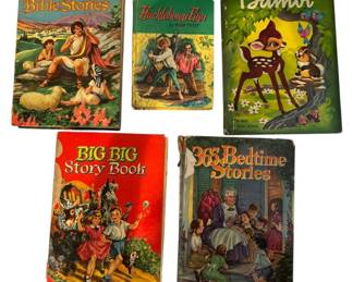 5 Vintage Childrens Books from 1950s