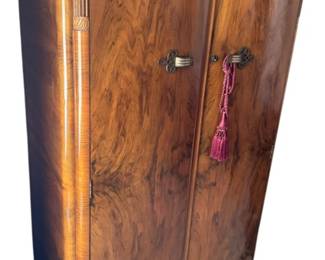 Art Deco Walnut Veneer Wardrobe