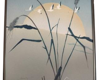 Original Minimalist Landscape Painting