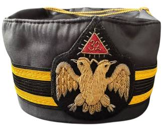 Vintage 32nd Degree Mason Hat Scottish Rite