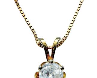 14k Dainty Gold Chain With Small Pendant
