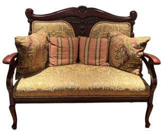 Antique Victorian Figural Settee