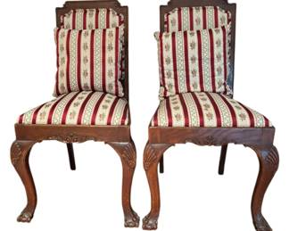 2 Regency Style Dining Room Chairs