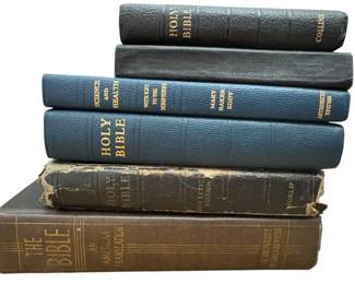 Lot of Vintage Bibles Printed 40s 60s