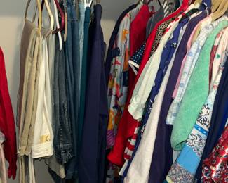 LONG RACK OF PAJAMAS & NIGHT CLOTHES