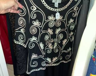 ONCE AGAIN BLACK EMBROIDERED