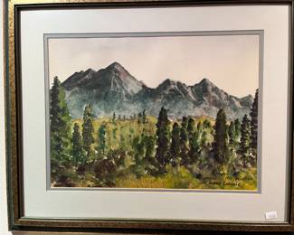 "HUMPHREY'S PEAK, FLAGSTAFF" BY TEXAS ARTIST ACREE CARLISLE