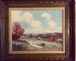 DOOLEY WAS KNOWN FOR TEXAS LANSCAPES & BLUEBONNETS. HE DIED IN 1974.