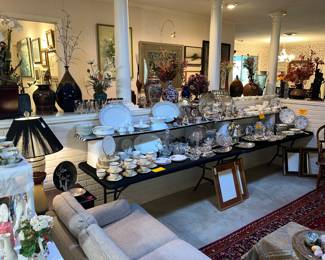 THIS LARGE CASTLE HILLS HOME IS LOADED WITH FINE ARTWQRK, CHINA, GLASSWARE, ANTIQUES & MORE!