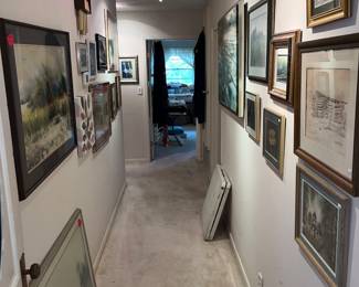 LONG HALLWAY FULL OF ART!