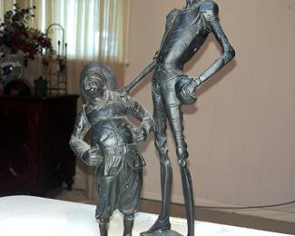 SCULPTURE OF DON QUIXOTE & SANCHO PANZA.