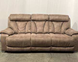 Lot 3035 Faux Leather Recliner Sofa