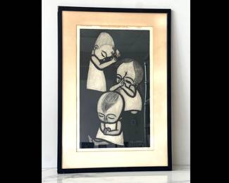 Lot 2943 Shuzo Ikeda Woodblock Art Print Signed Numbered 2330