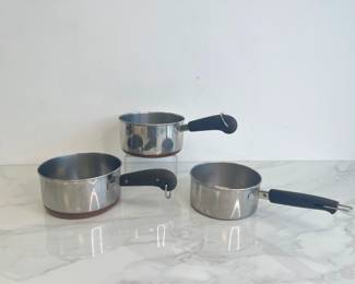 Lot 3058 Vintage Revere Ware Cooking Pots