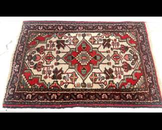 Lot 2990 Vintage Iranian Hand Knotted Wool Rug