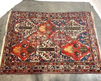 Lot 2921 Vintage Persian Wool Area Rug 6ft 8in x 4ft 10in