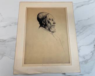 Lot 2817 Portrait of Frederick Goulding by William Strang Original Drypoint Engraving Art Print