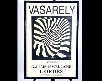 Lot 2897 Vasarely Op Art Poster Wall Art