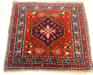 Lot 2985 Small Vintage Iranian Wool Rug Textile