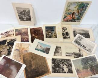 Lot 2712 Vintage Loose Prints Arthur Rackham others Paper Ephemera Art