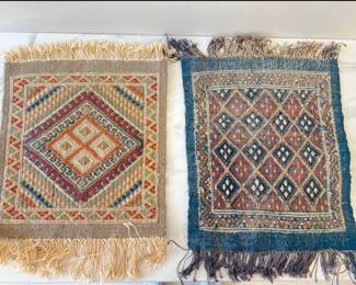 Lot 2812 Turkish Hand Woven Wool Tribal Table Mats Textiles