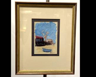Lot 2699 Original Bingham Signed Beach Scene Oil Painting Wall Art