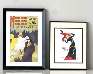 Lot 2942 Vintage Toulouse Lautrec Moulin Rouge Lithograph Wall Art Toulouse Lautrec Jane Avril Lithograph Wall Art
