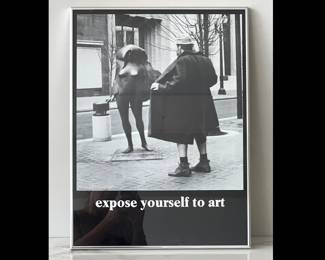 Lot 2945 Vintage Expose Yourself To Art Poster Wall Art