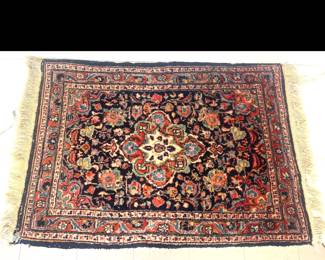 Lot 2993 Vintage Wool Entry Rug 2ft x 3ft