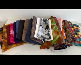 Lot 2969 Various Colored Textiles Fabric