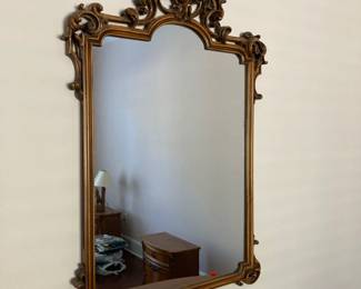 Lot 2925 Rococo Style Ornate Wood Frame Mirror
