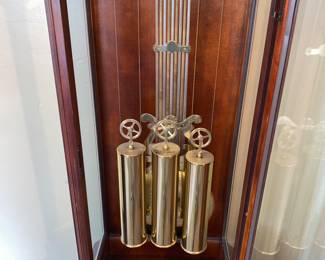 Grandfather clock weights - works - beautiful chimes