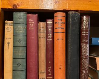 The Covil War, Dickens, Railroad to Freedom, Robinson Crusoe