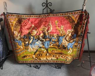 Indian made rug, very vibrant colors
