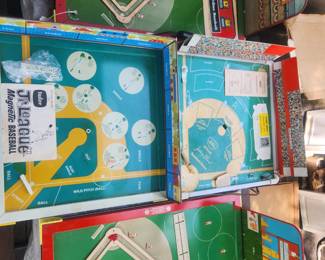 Tudor vintage baseball board games, all need repair but would be nice man cave wall mounts