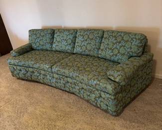 Classic 1970s Curved Sofa