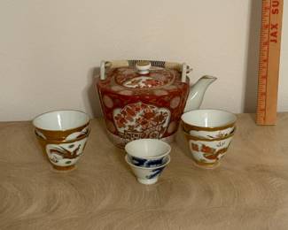 Hand Painted Tea Set
