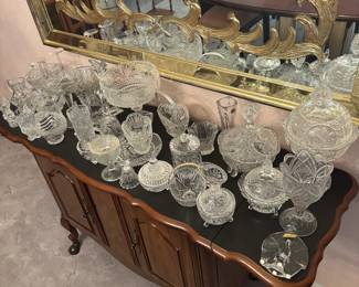 Collection of Vintage Crystal Glassware